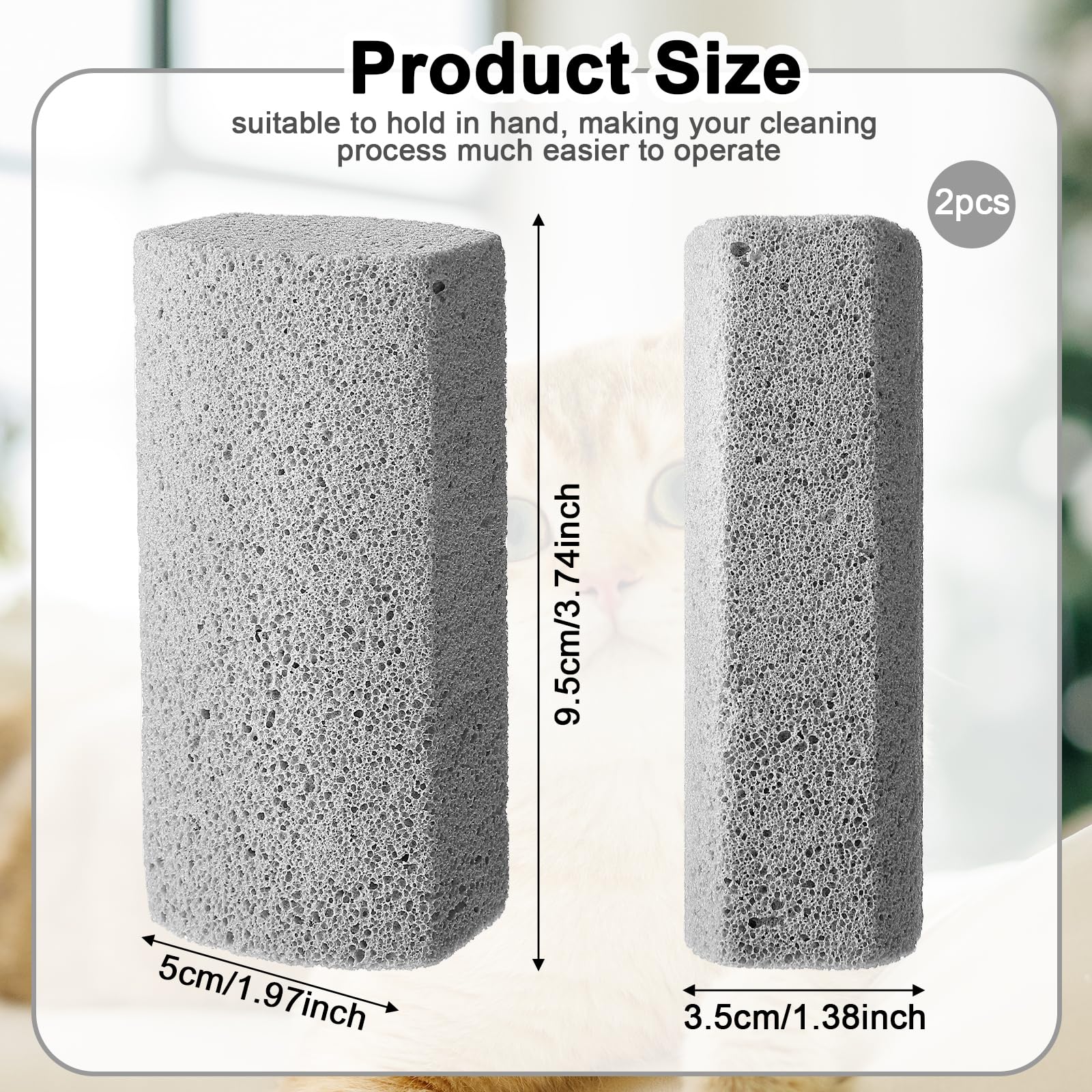 InnoHHustle grey pumice stone cleans a sofa quickly and effectively