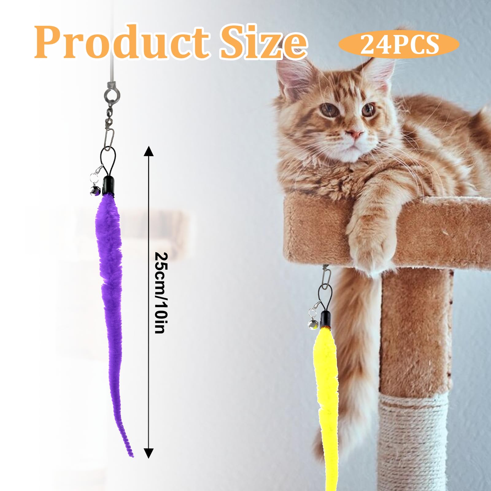 InnoHHustle cat wand attachment demonstrates easy-to-use setup and quick toy swap.