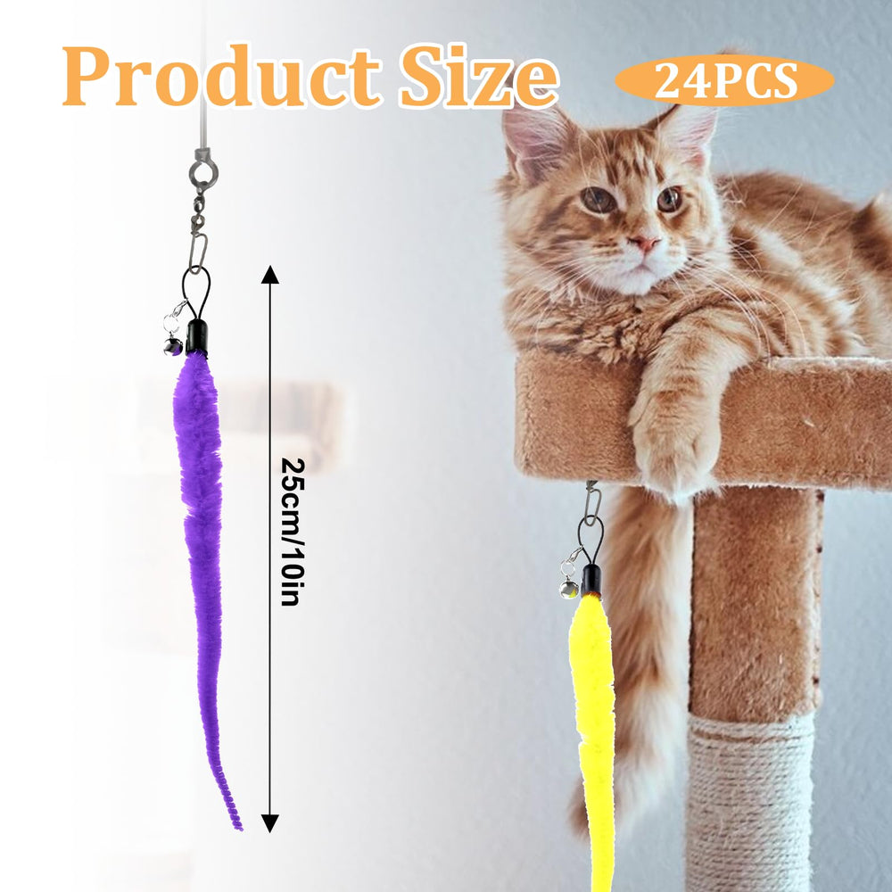 InnoHHustle cat wand attachment demonstrates easy-to-use setup and quick toy swap.