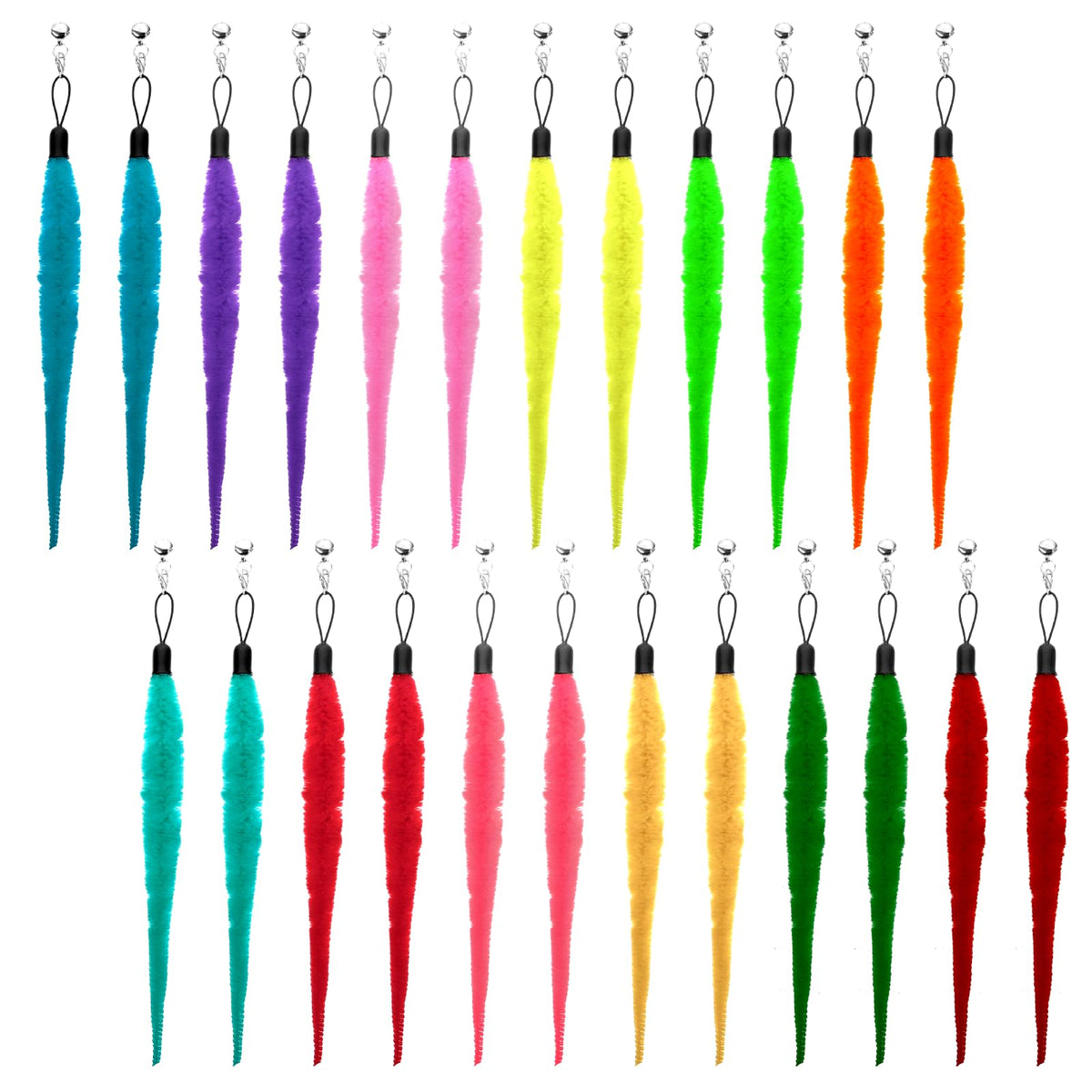 InnoHHustle cat worm toy refills colorful closeup for vibrant kitten play sessions.