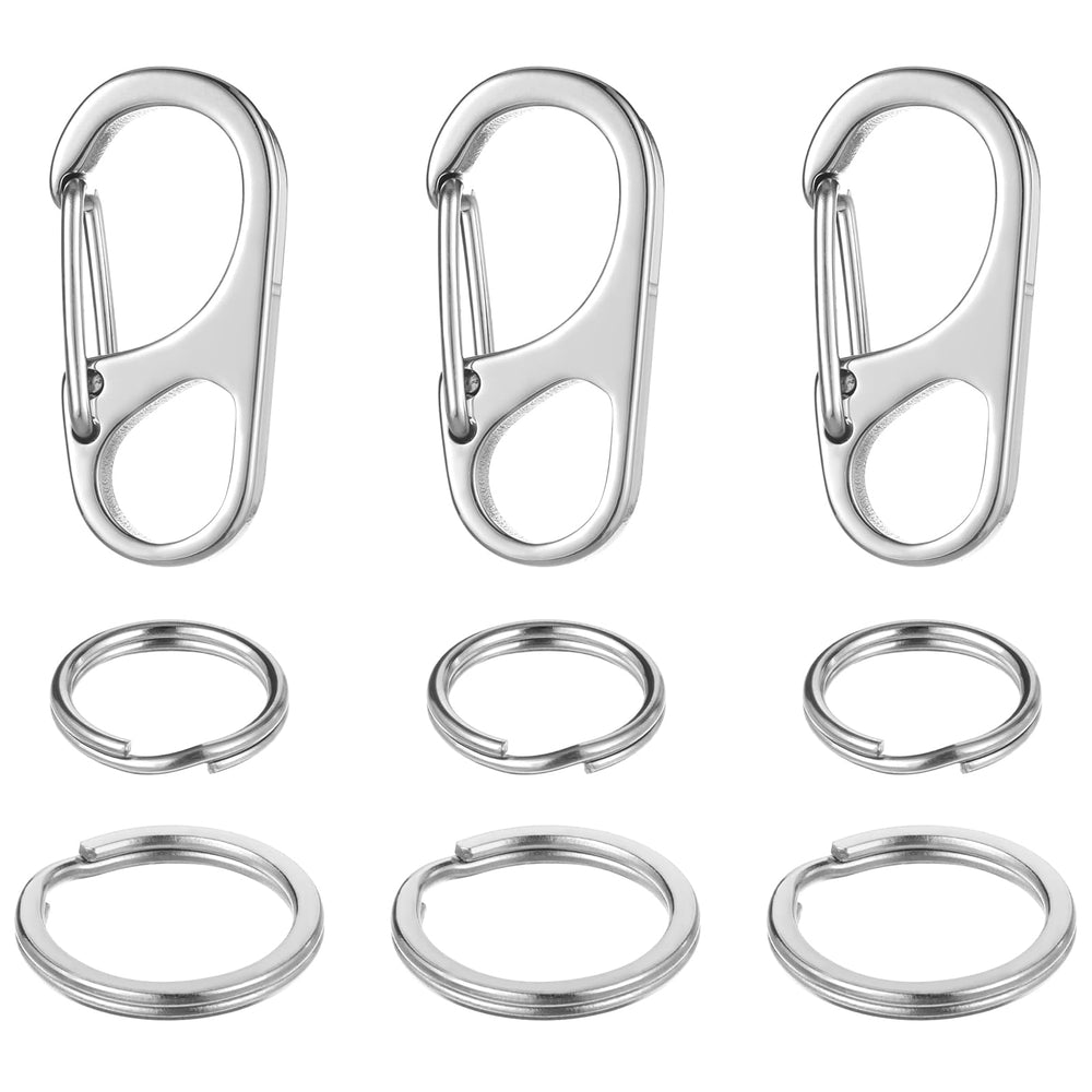 InnoHHustle dog tag clip close-up shows stainless steel durability for secure pet IDs.
