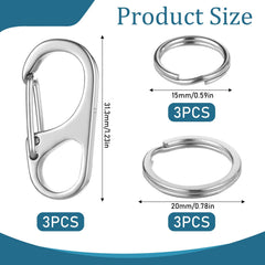 InnoHHustle stainless steel rings highlight corrosion resistance for long-lasting attachment.