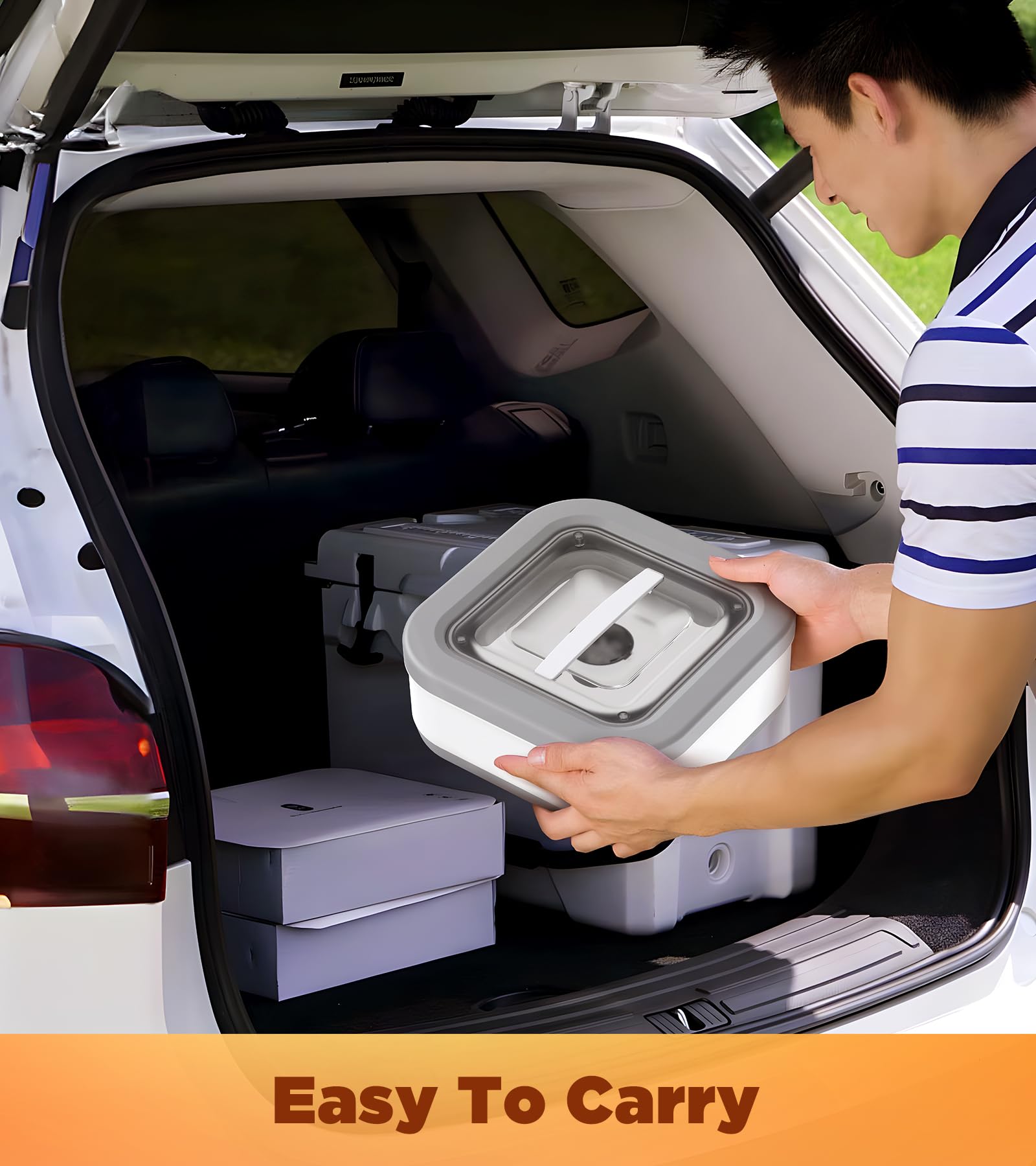 InnOrca collapsible container made of durable, food-grade material