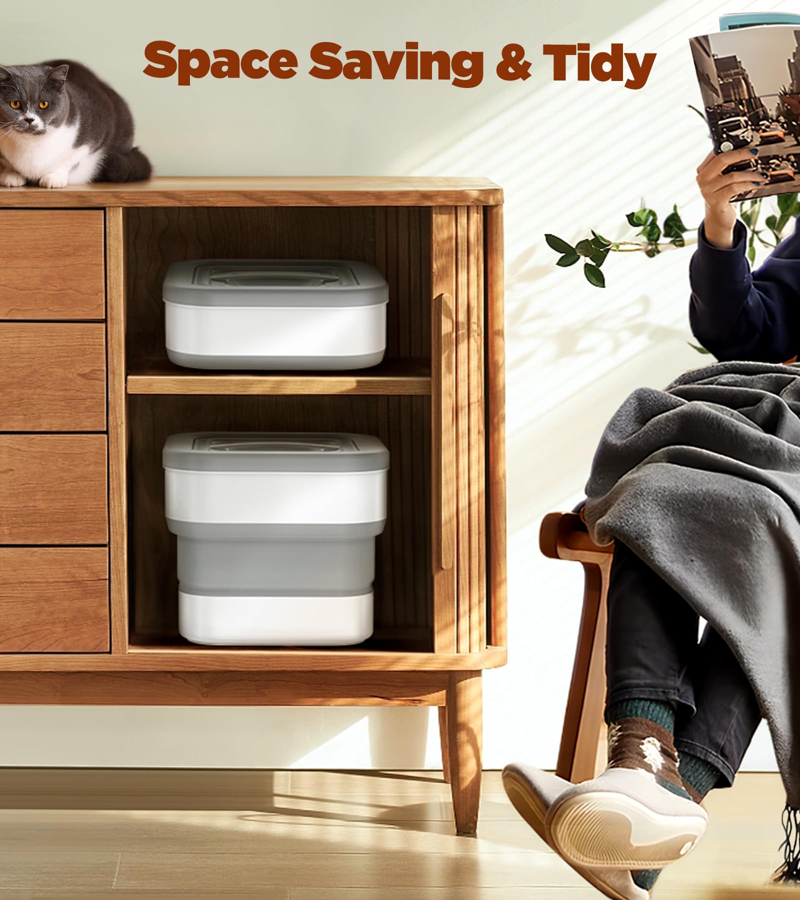 InnOrca collapsible container used for dog food, cat food, and cereals