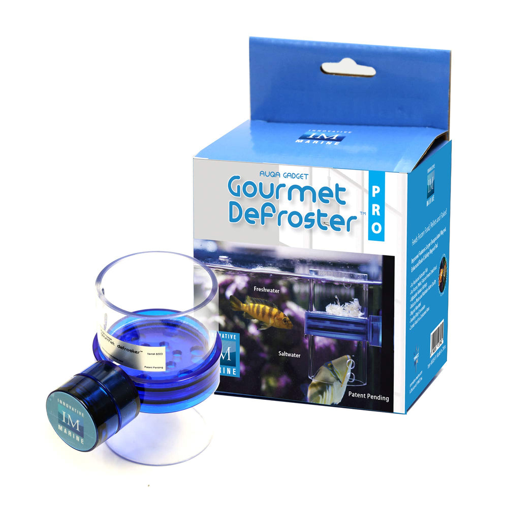 Innovative Marine Gourmet Gadget Defroster PRO supports frozen, pellets, flakes and freeze-dried foods.
