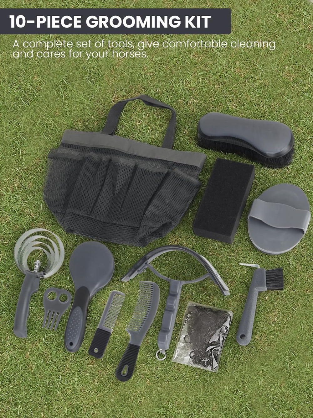 inoreal horse grooming kit sweat-scraper illustrates post-grooming sweat removal