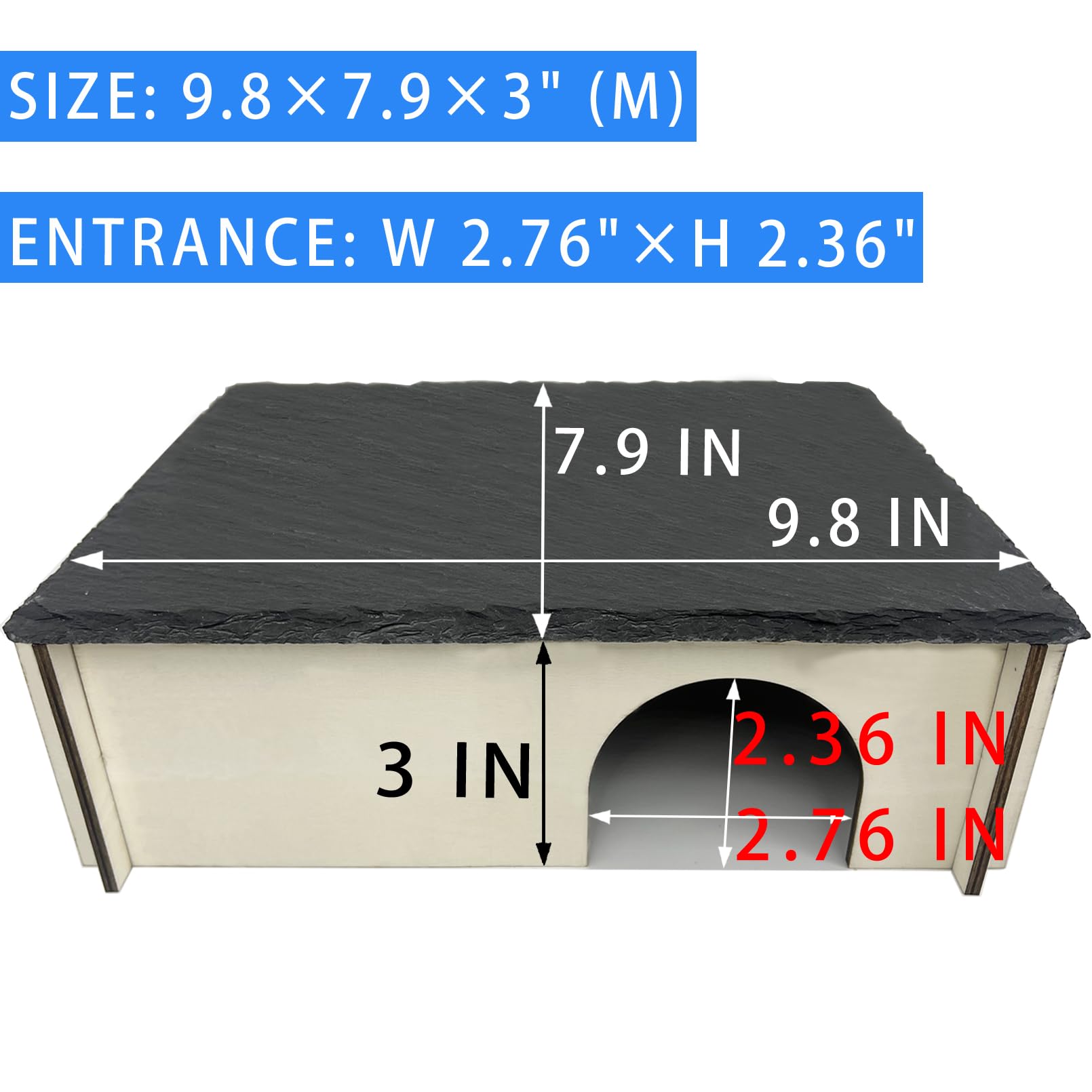 INOSCIND slate hide side view highlights durable stone and wood design for long-lasting use