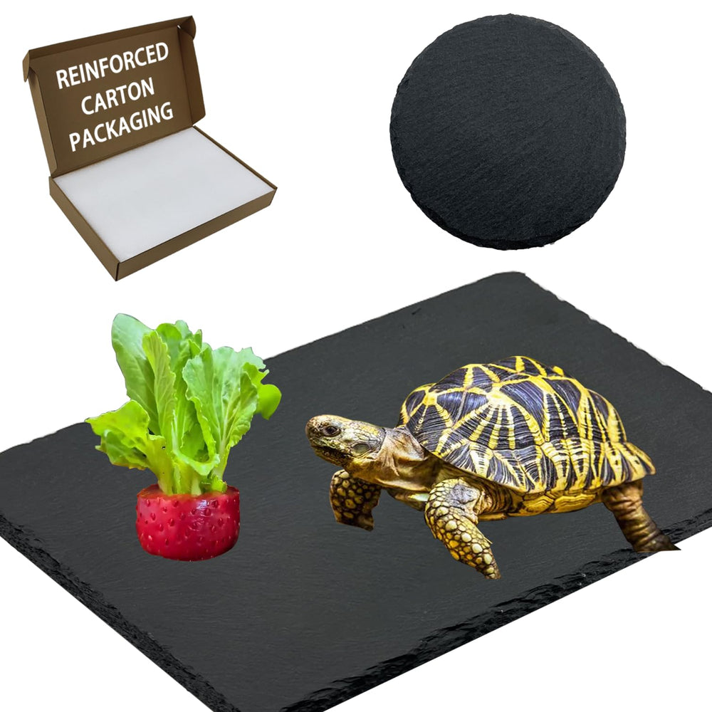 INOSCIND reptile basking platform rectangle 11.8x6 inches promotes efficient heat basking.