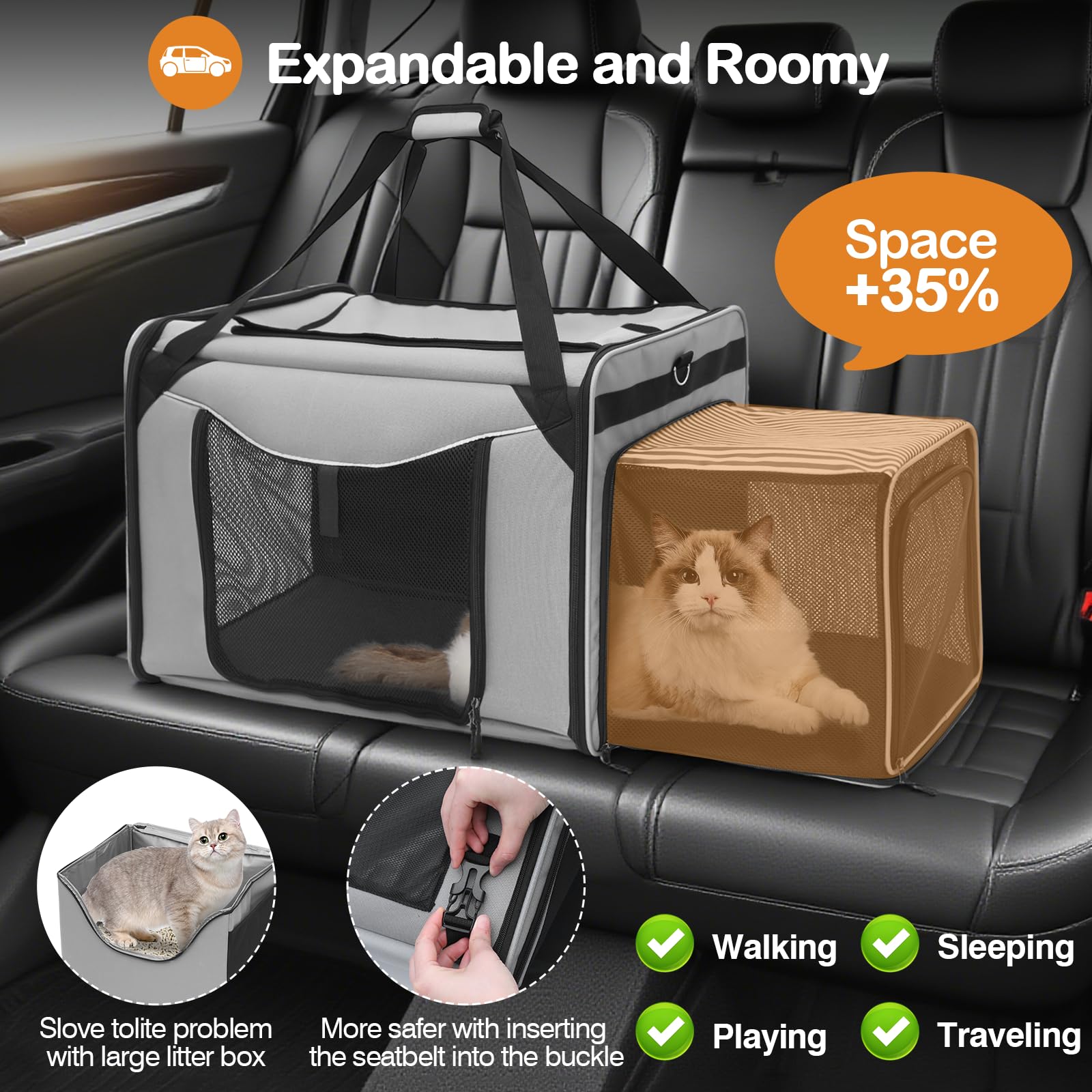 INRLKIT expanded area boosts space for lounging during trips.