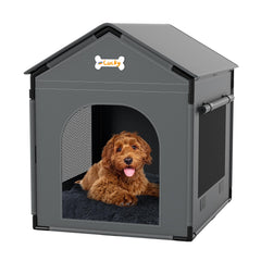 INRLKIT large-dog-house-interior offers a roomy, cozy space for pets.