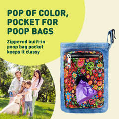 Inspectortail pouch quick-clip on belt for secure dog-walk setup