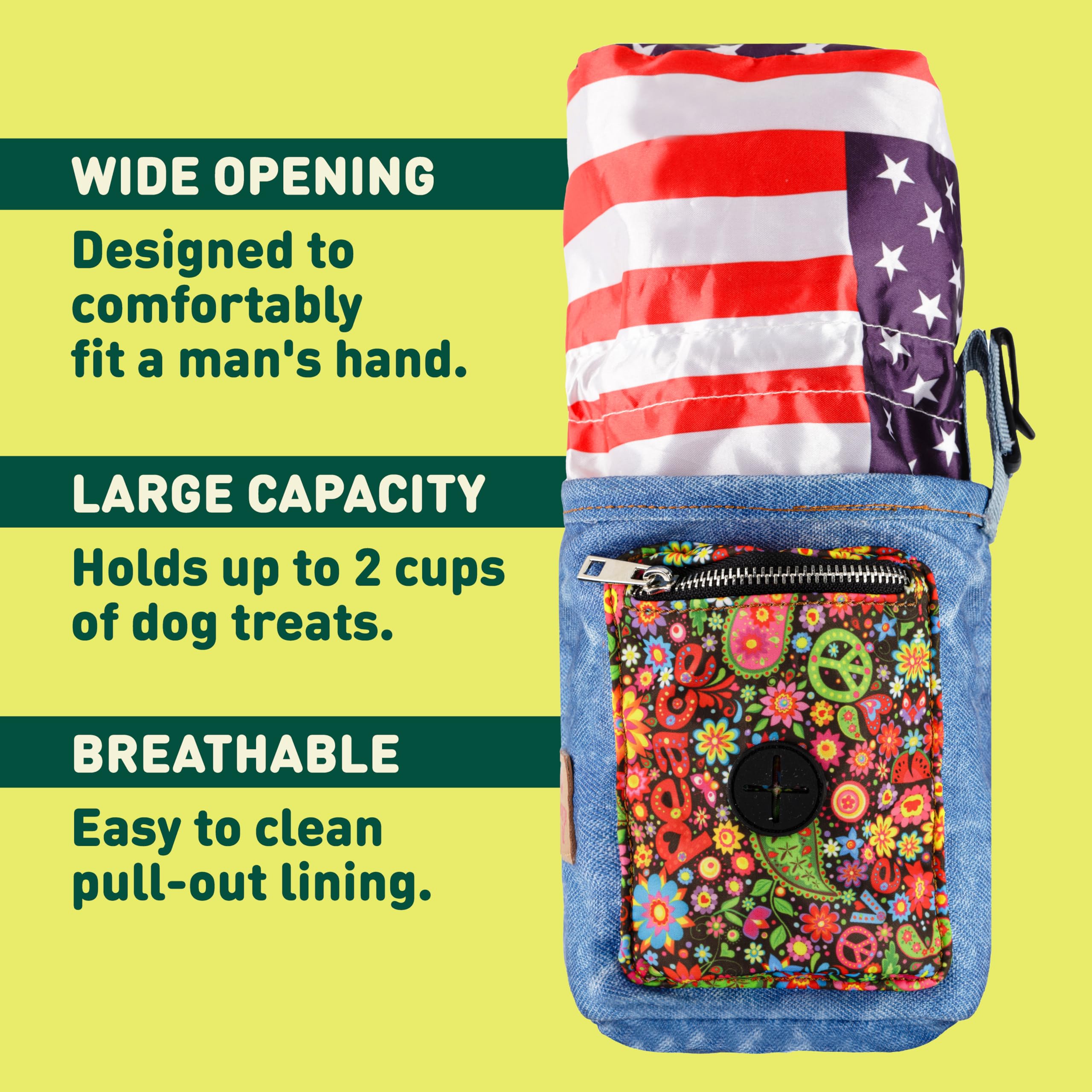 Inspectortail lightweight treat pouch ideal for daily use