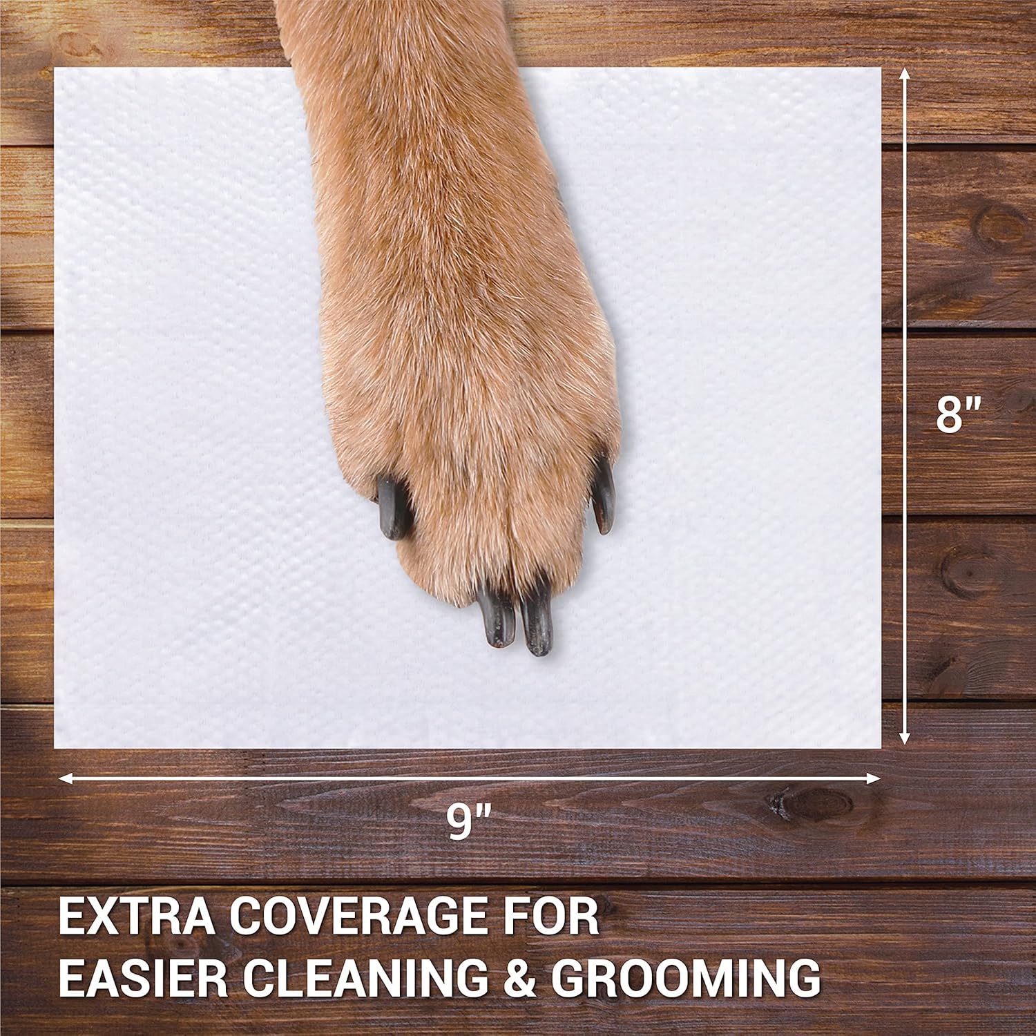 Inspire Naturals Pet Wipes used for gentle butt cleaning and grooming routines.