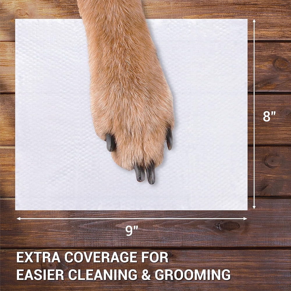 Inspire Naturals Pet Wipes used for gentle butt cleaning and grooming routines.