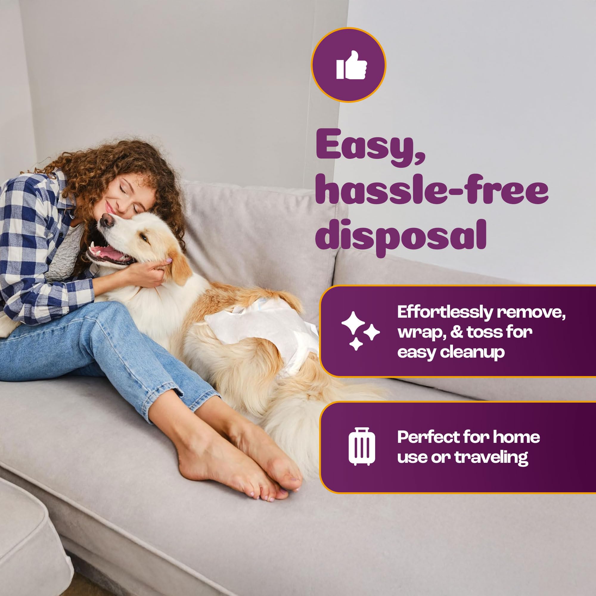 Inspire Pet Care high-absorption technology provides reliable protection.