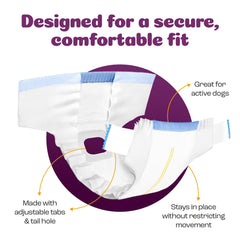 Inspire Pet Care dog diapers bulk value pack for frequent changes
