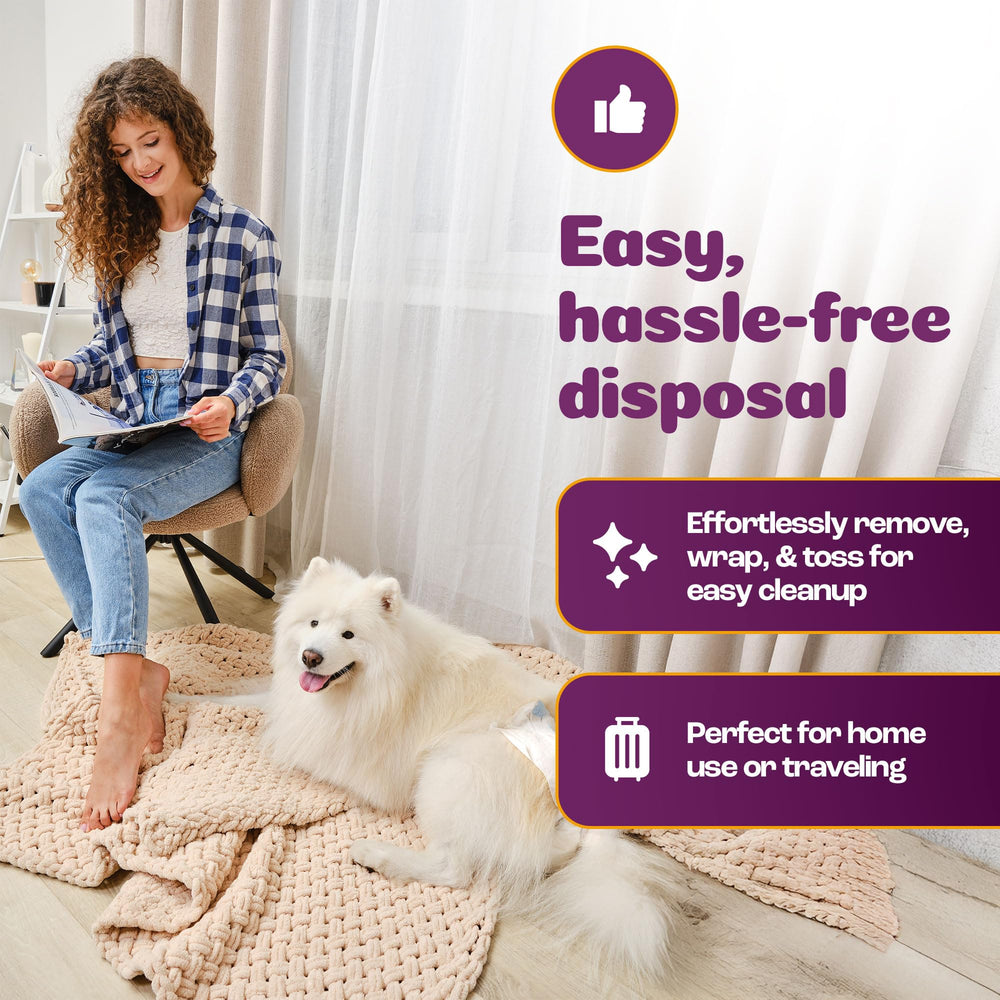 Inspire Pet Care packaging emphasizes bulk value and mess-free travel.
