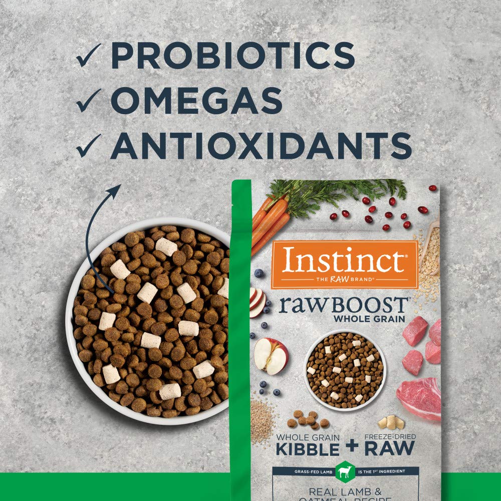 Instinct Raw Boost dog-bowl-serve suggests balanced meals and easy feeding