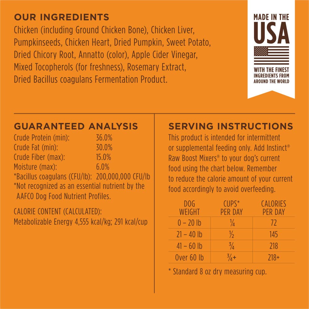 Instinct Raw Boost freeze-dried texture closeup preserves nutrients and flavor