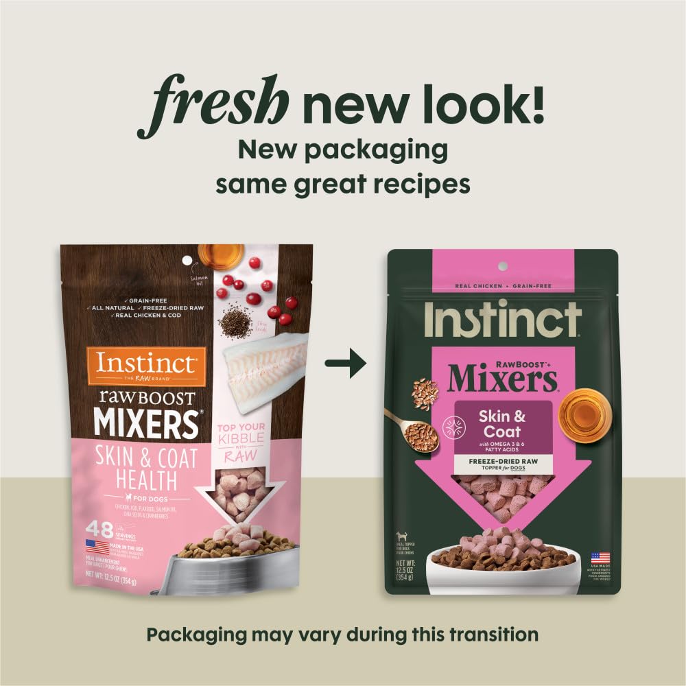 Instinct Raw Boost Mixers freeze-dried chunks close-up preserves nutrients and flavor