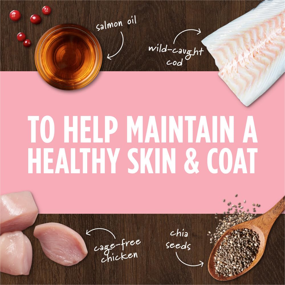 Instinct Raw Boost Mixers salmon oil highlight omega-3 benefits for coat shine