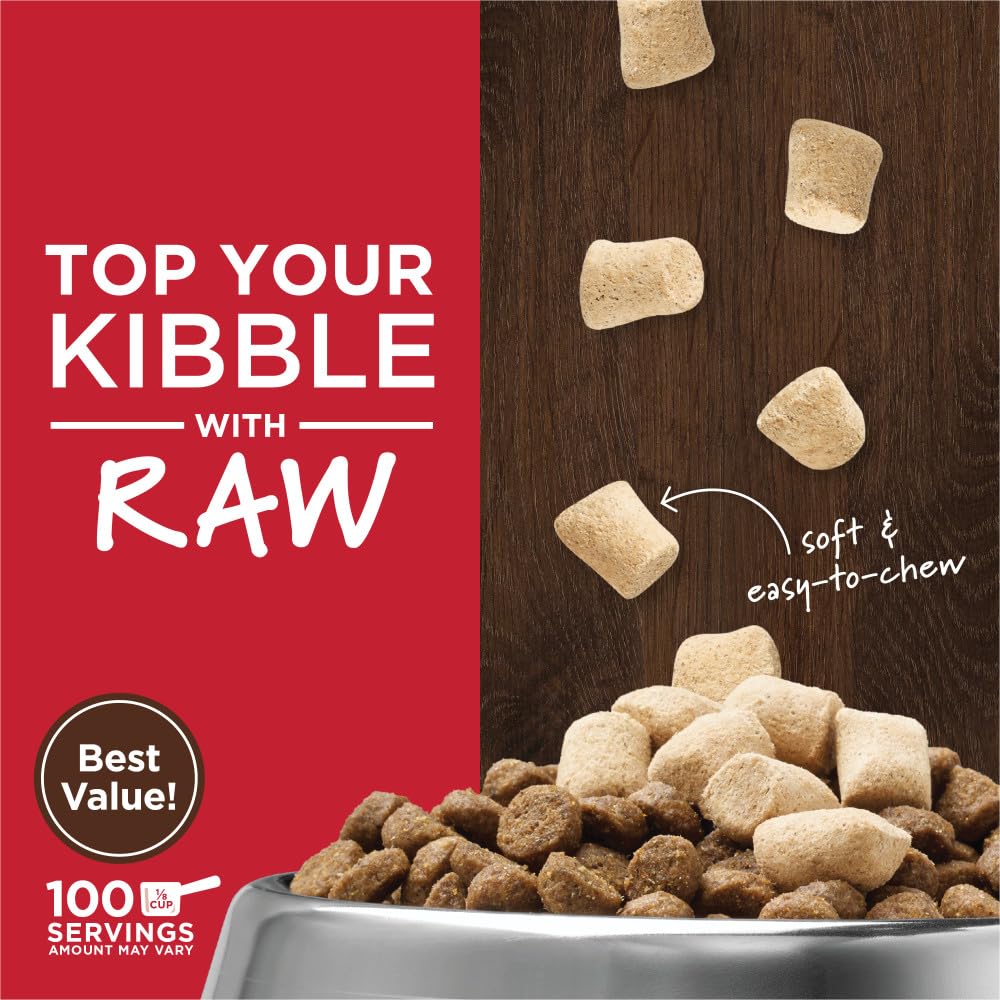 Dog bowl with topper added for enhanced meal appeal by Instinct