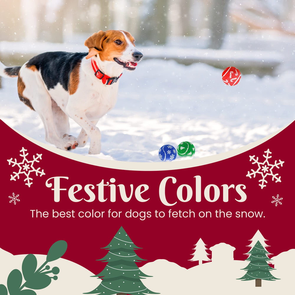 INSUM Christmas dog balls blue Christmas tree for durable, active games