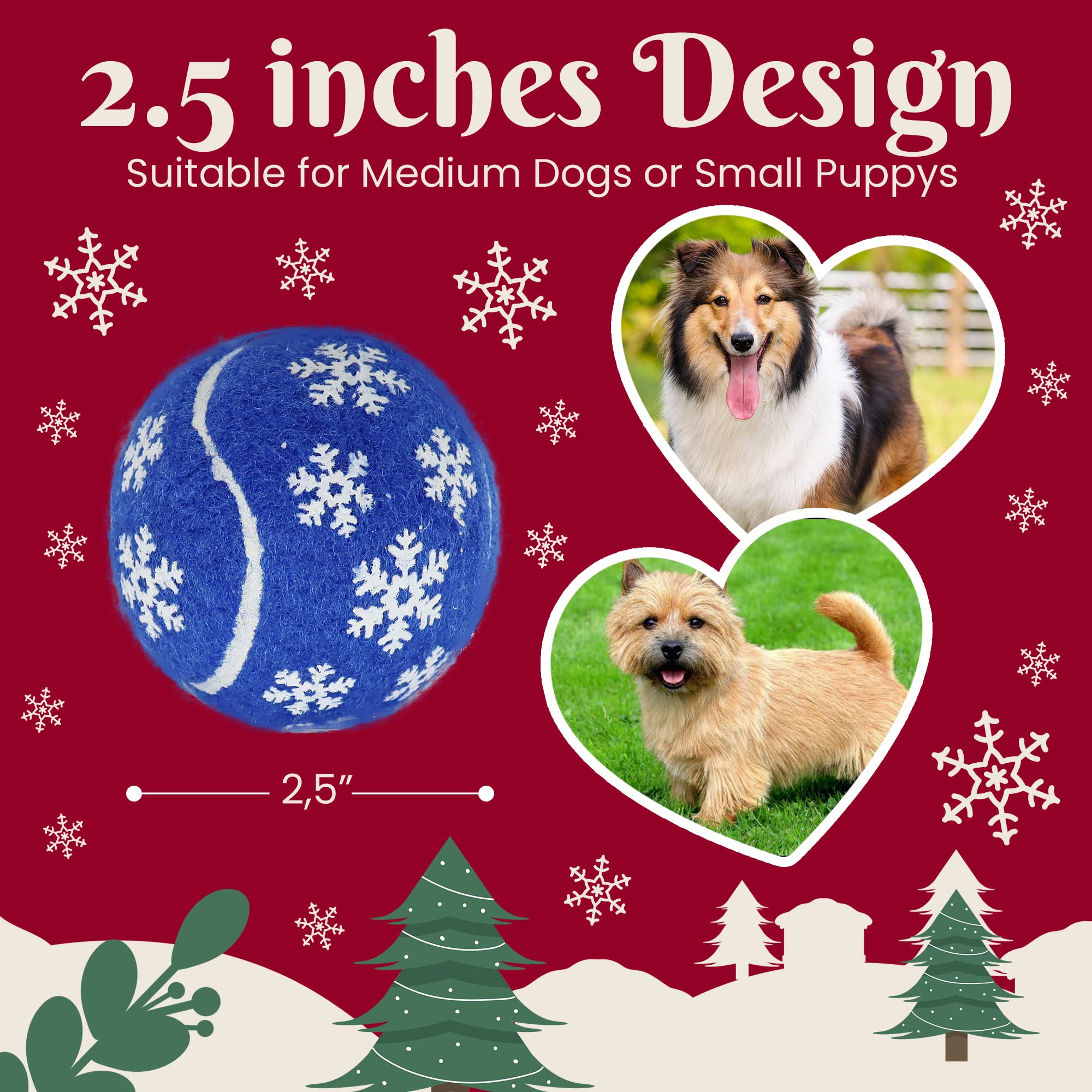 INSUM Christmas dog balls stocking-pack ideal for holiday gifting