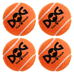 INSUM squeaky dog ball orange tilted play, keeps dogs engaged.