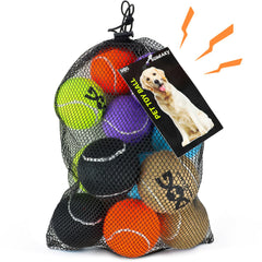 INSUM squeaky tennis ball pack engages dogs for durable fetch and bright visibility