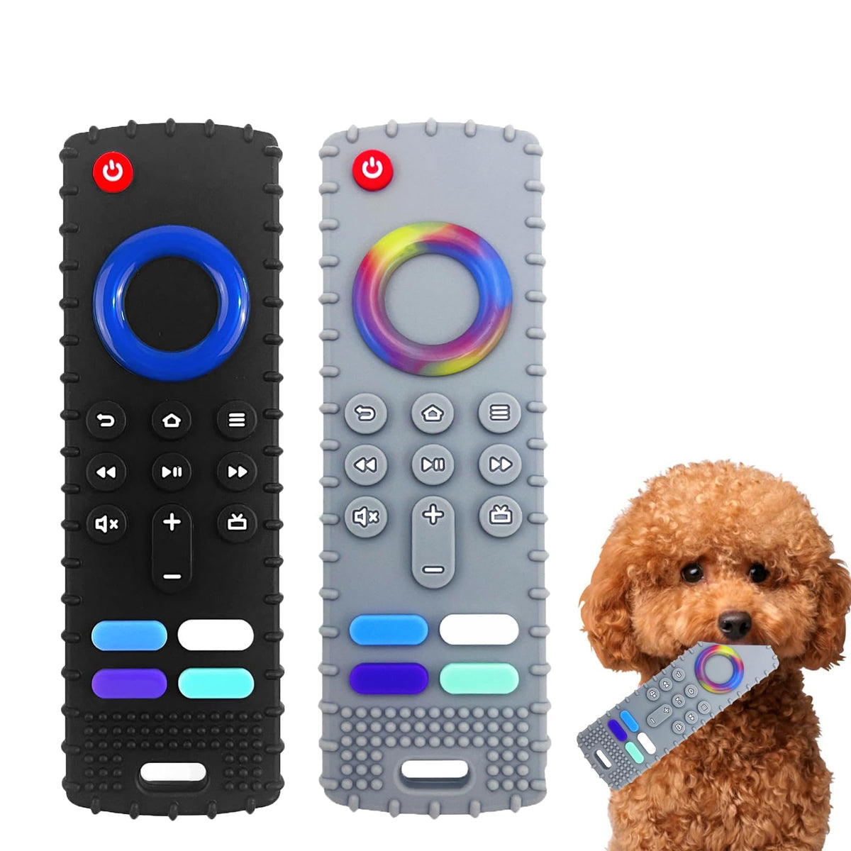 Intatikoo puppy teething toy remote-control shape engages teething sessions