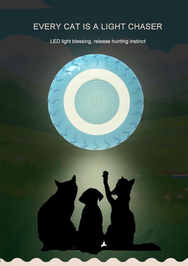 Interactive Cat Ball LED illumination highlights motion and attraction.