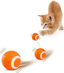 Interactive Cat Ball USB recharge cable ready for quick recharging.