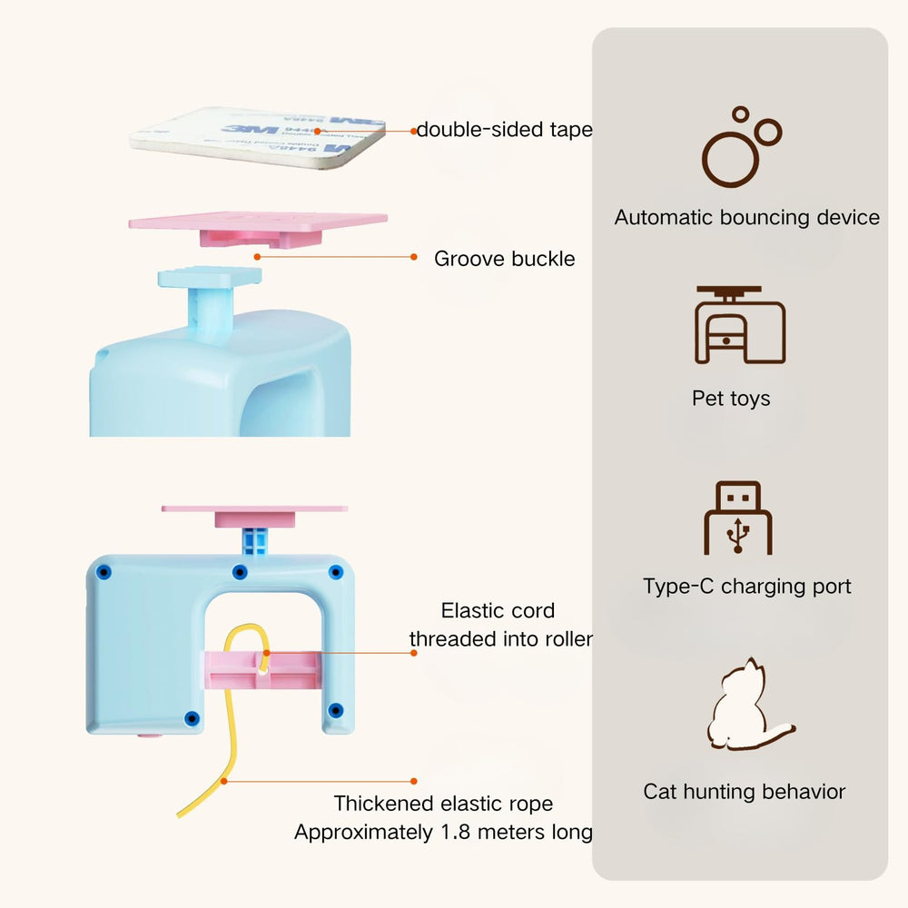 interactive-cat-toy caterpillar closeup shows lifelike movement for hunting-like play.