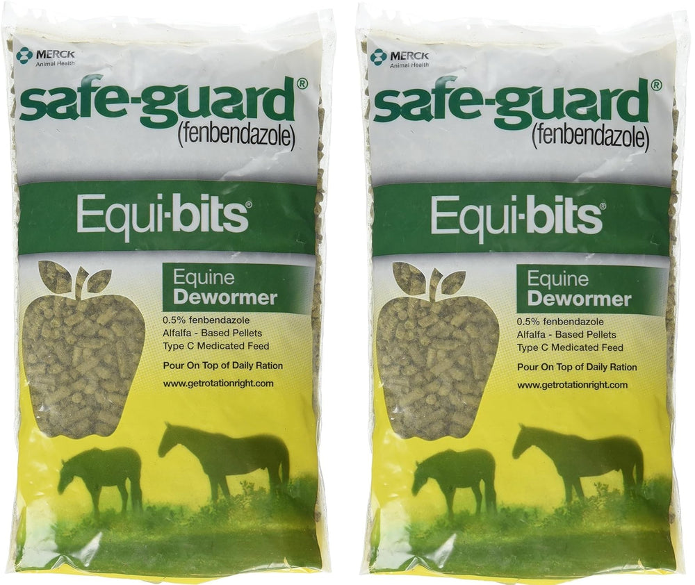 Intervet Safeguard dewormer pellets pack-2 — two-pack convenience for storage.