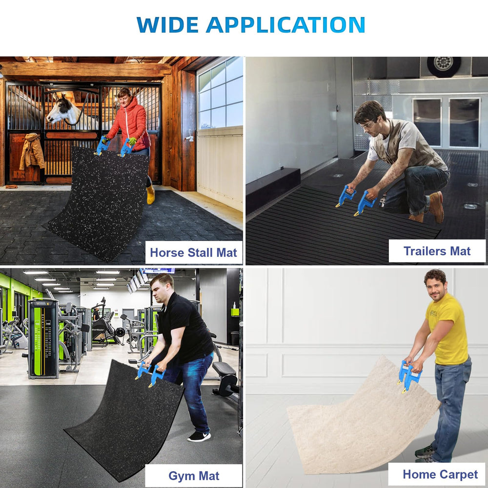 INTII versatile tool relocates mats in stalls, gyms, trailers, and barns