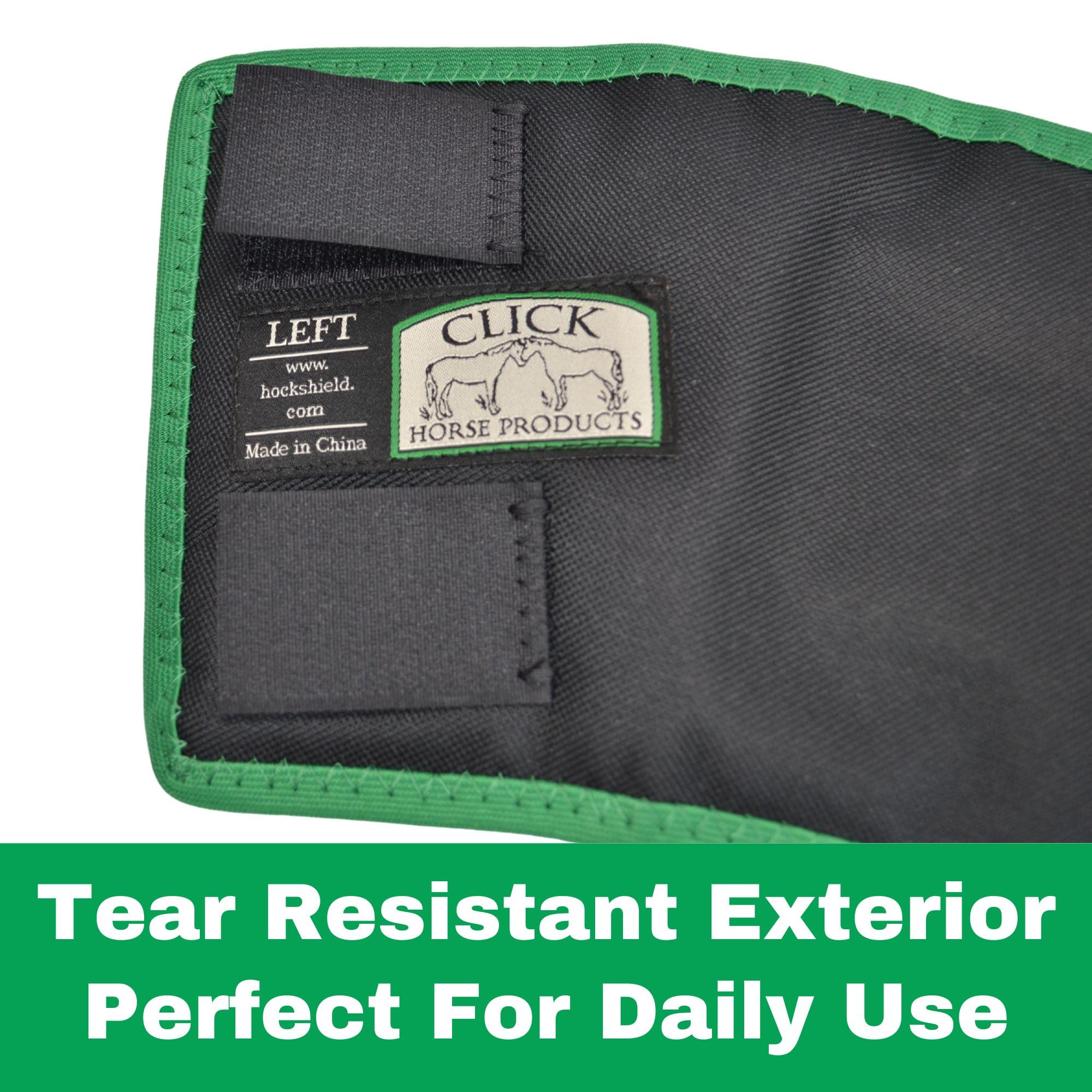 Intrepid Click Fetlock Shield easy-application design for quick fitting.