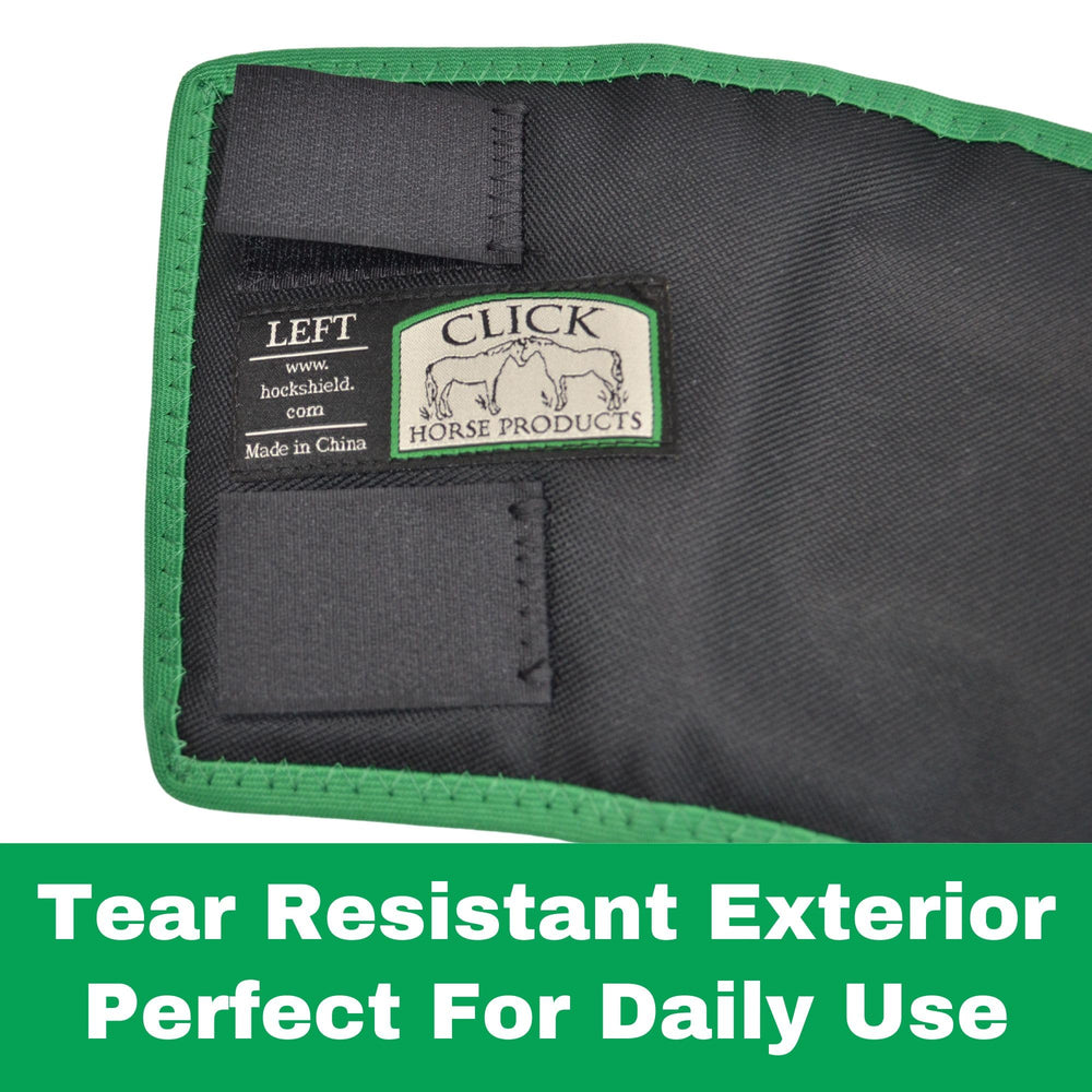 Intrepid Click Fetlock Shield easy-application design for quick fitting.