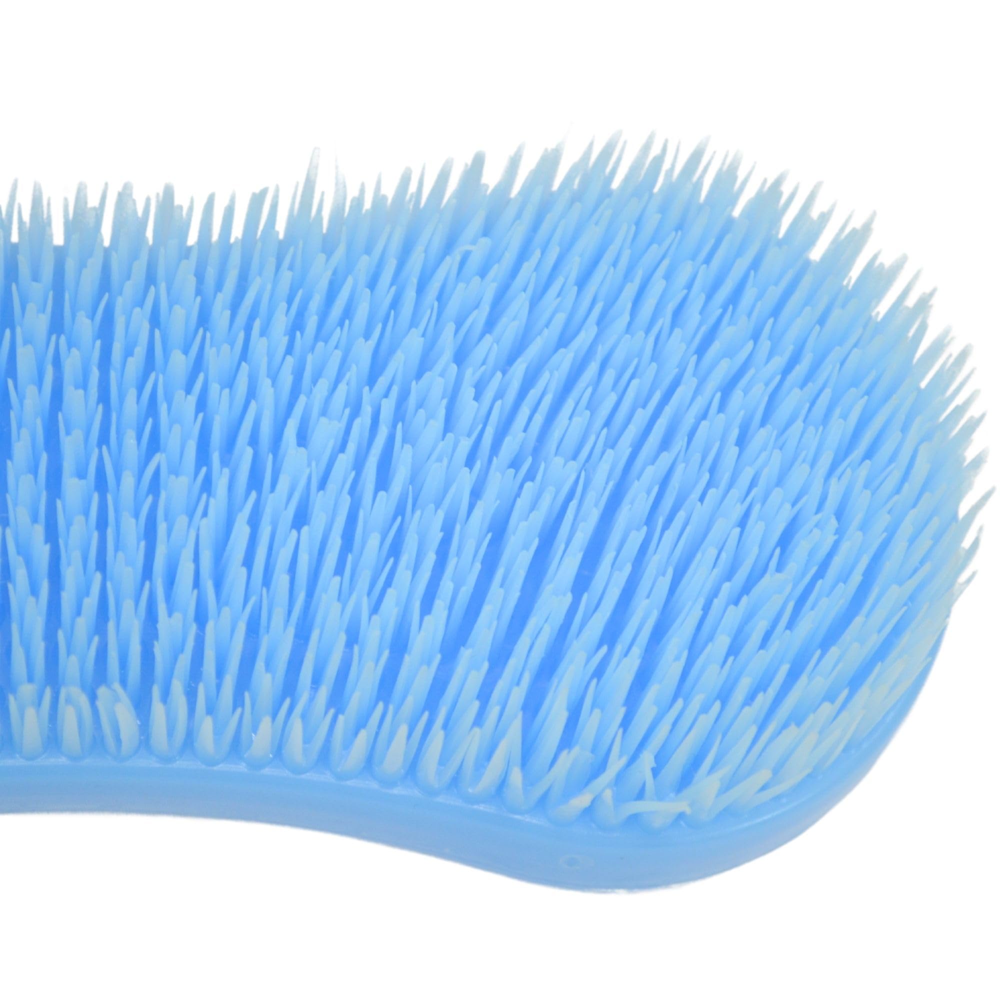 Intrepid International Magic Horse Brush close-up showing dirt removal capability.