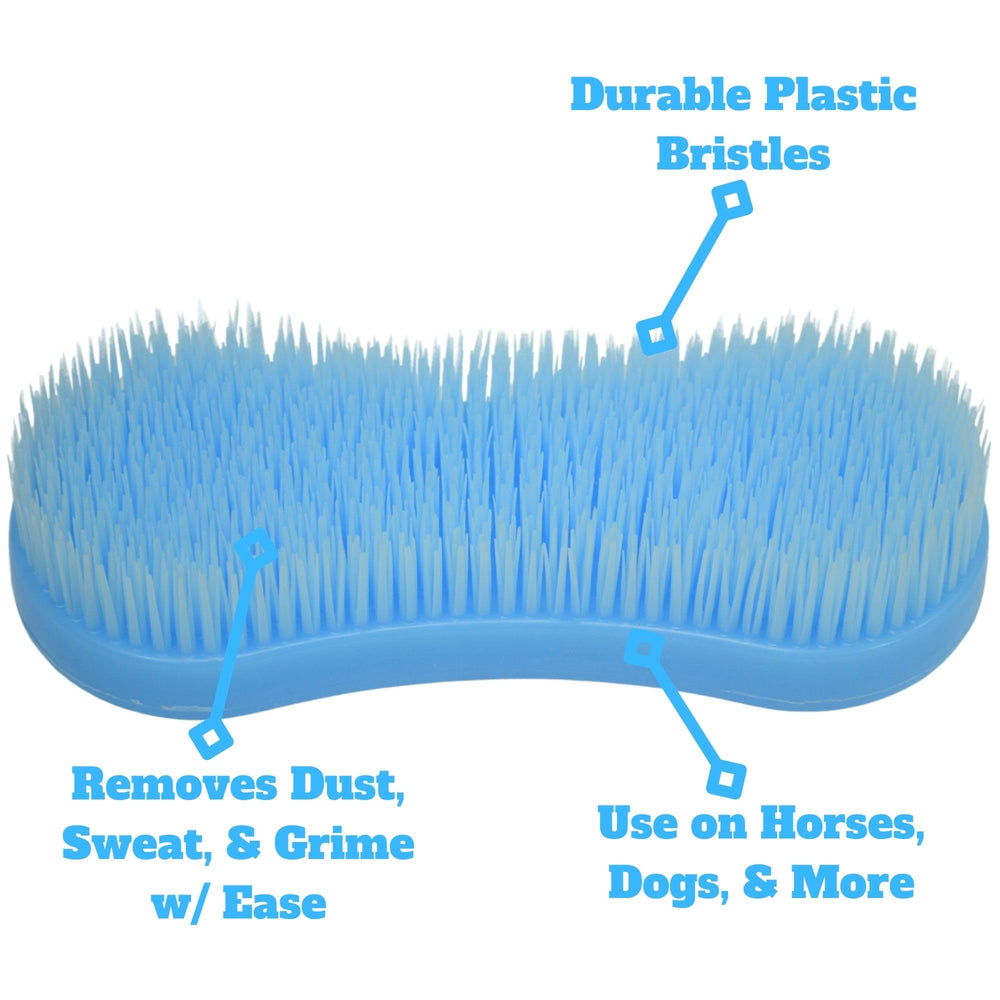 Intrepid International Magic Horse Brush ergonomic handle for comfortable grooming sessions.