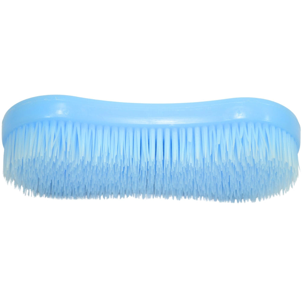 Intrepid International Magic Horse Brush demonstrates versatile use for dogs and livestock.