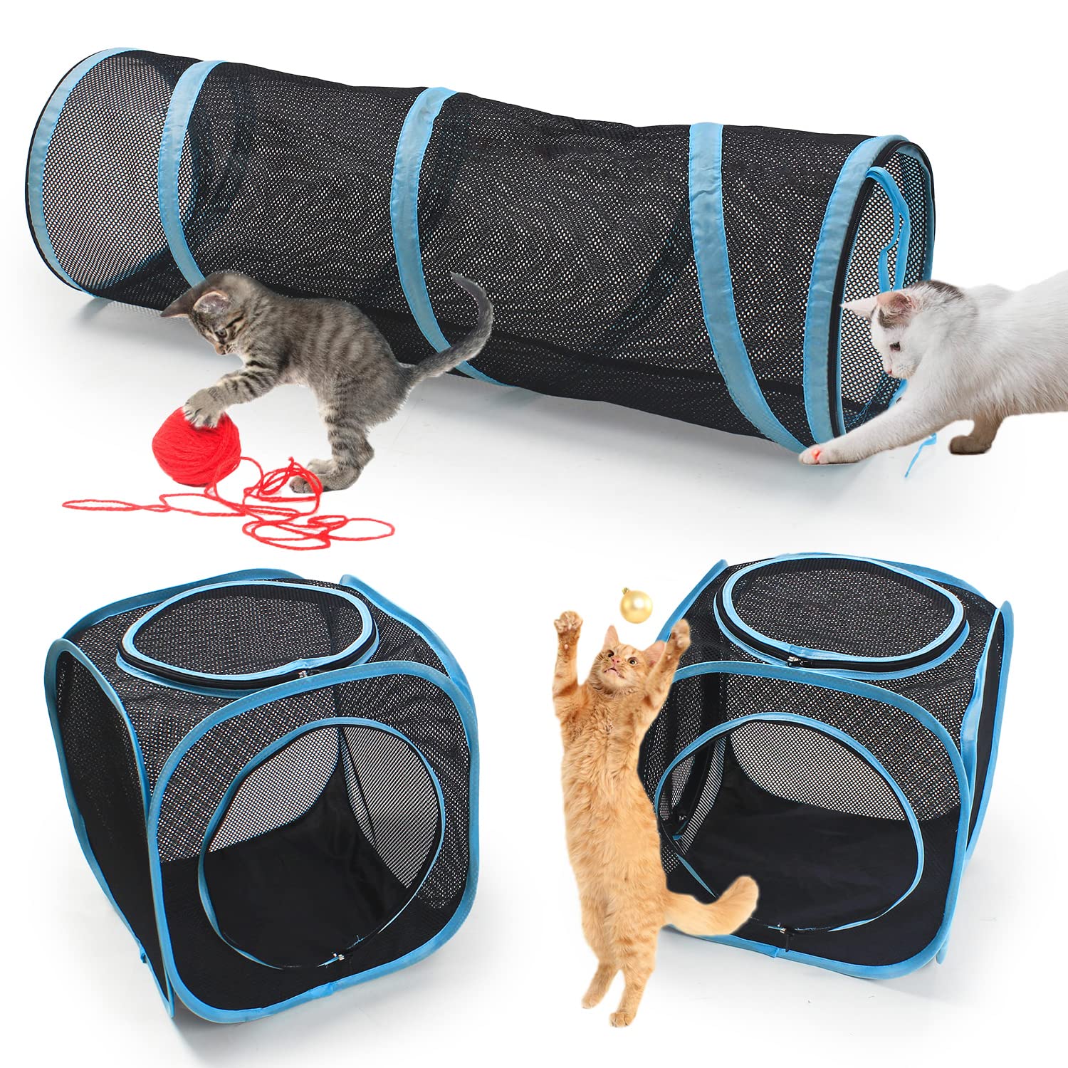 INTURN cat tent outdoor kennel setup for supervised outdoor time
