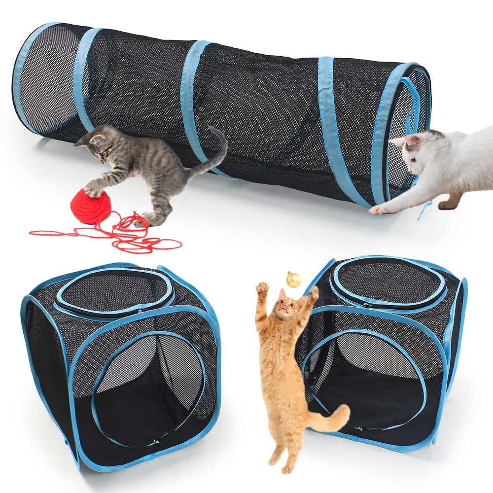 INTURN cat tent outdoor kennel setup for supervised outdoor time