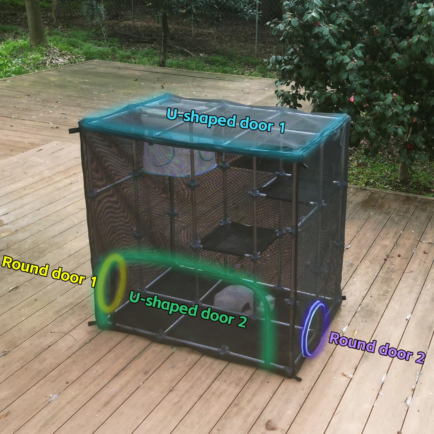 INTURN Catio Mega Kit modular setup for customizable cat habitats
