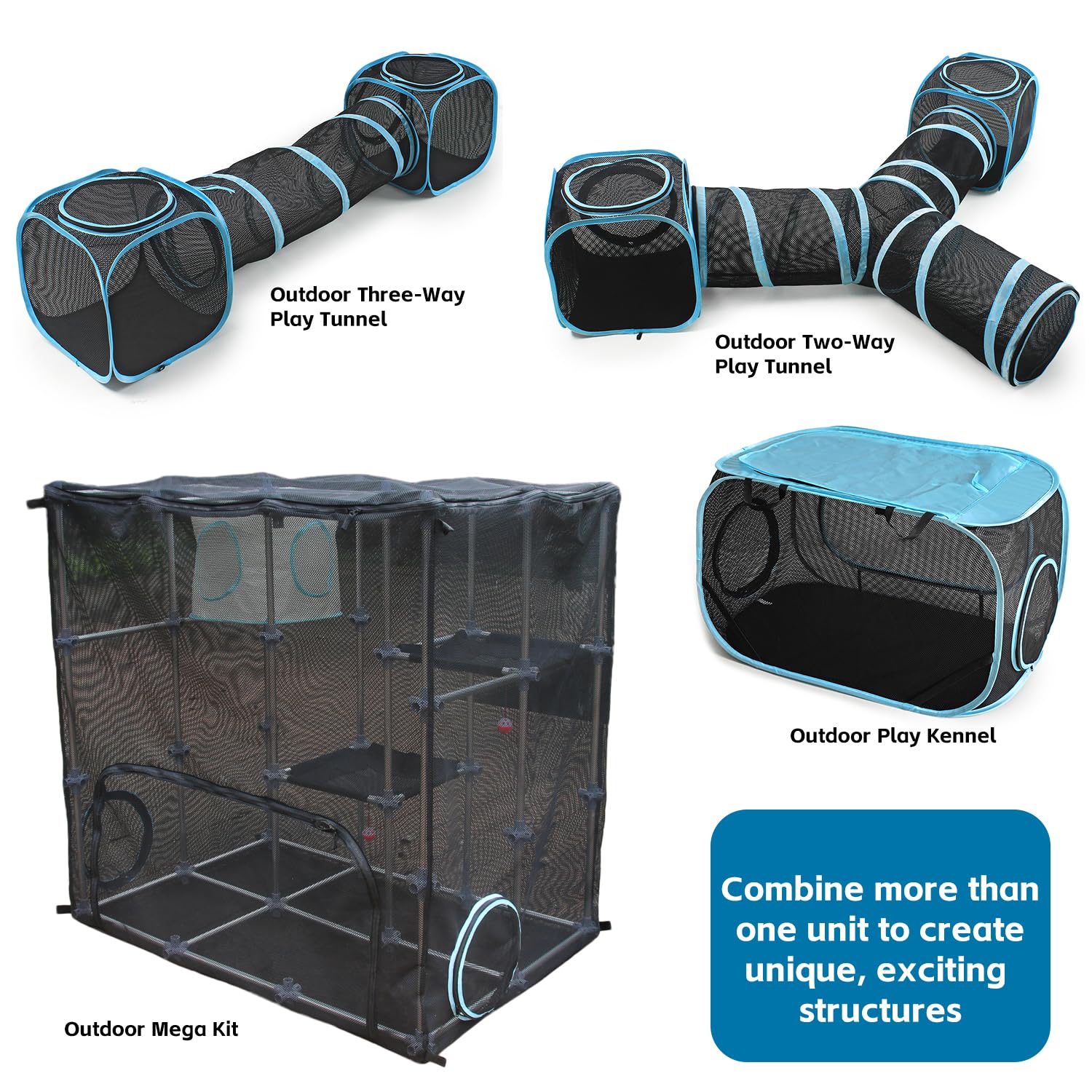 INTURN Catio Mega Kit multiple entrances encourage independent exploration