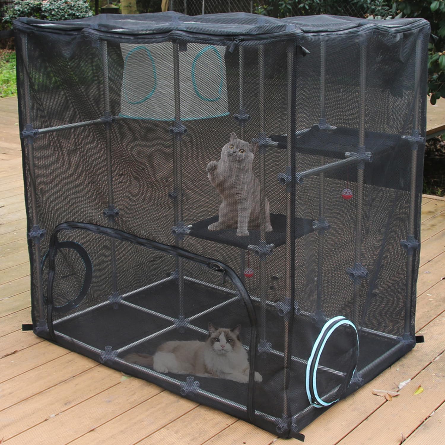 INTURN Catio Mega Kit spacious design for multi-cat play