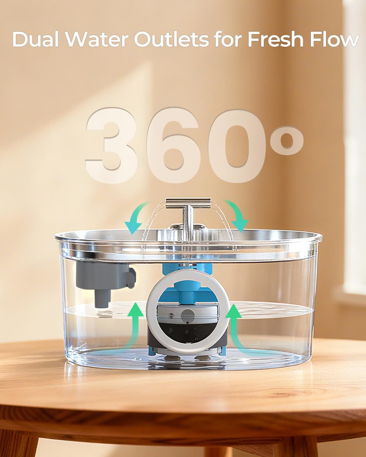 Invengo 5-layer filter close-up showing hair and odor removal in action.