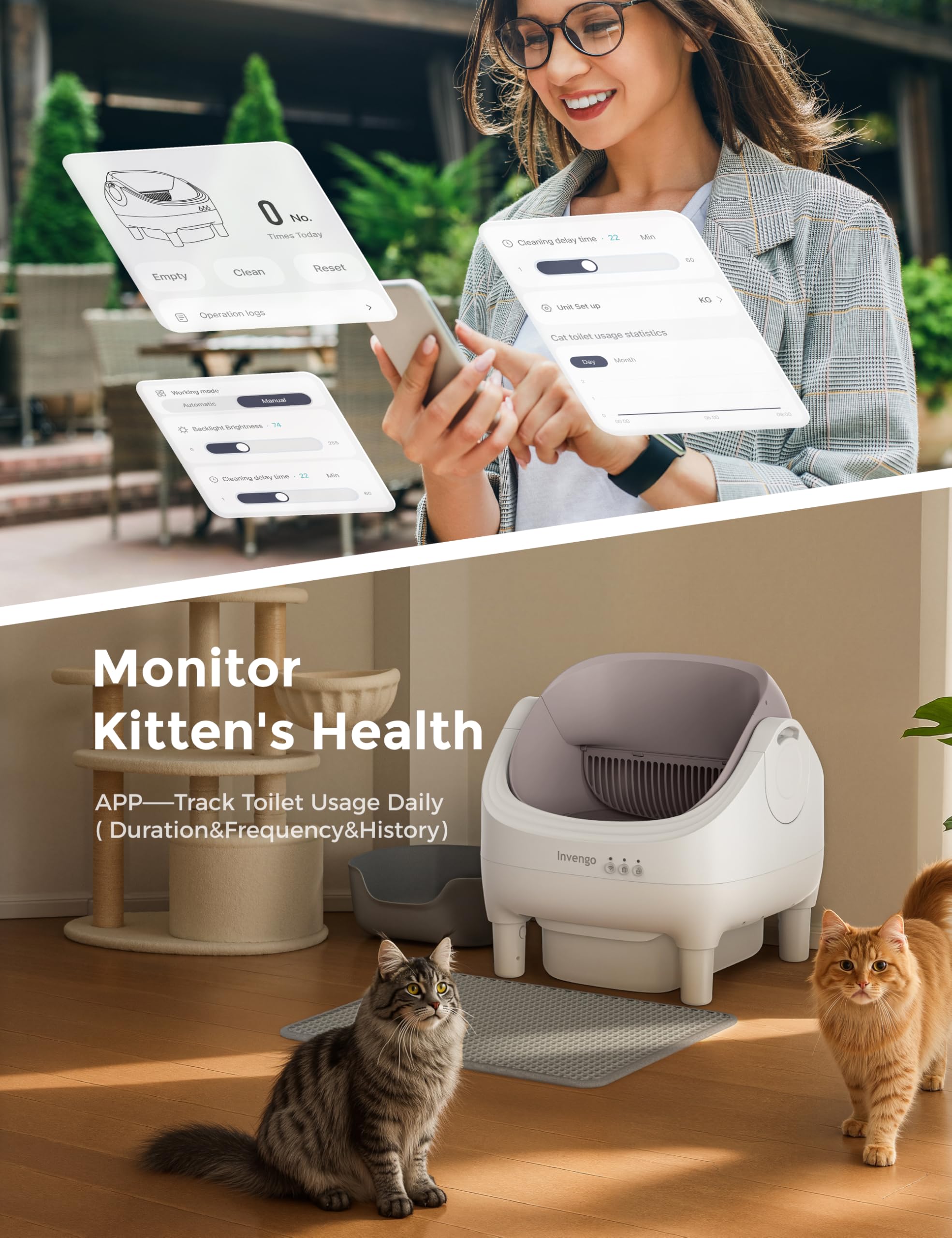 Invengo champagne color finish adds a stylish touch to modern homes.