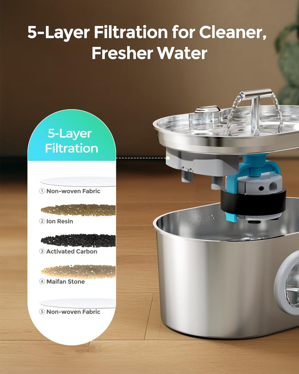 Invengo ultra-quiet pump demonstrates near-silent operation for a calm home.
