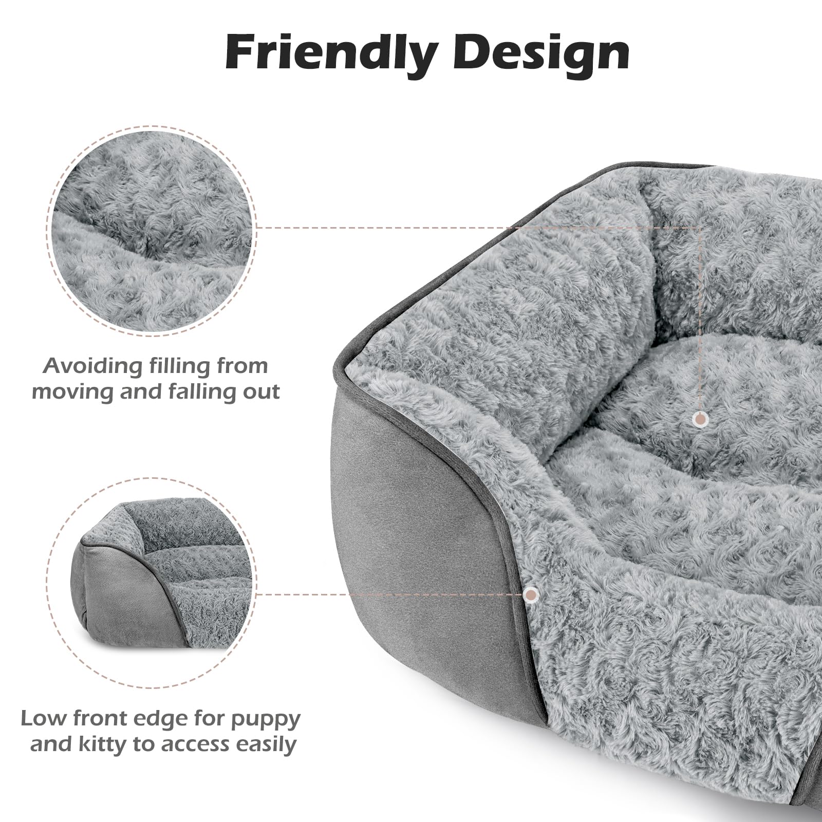 INVENHO anti-slip bottom keeps bed in place